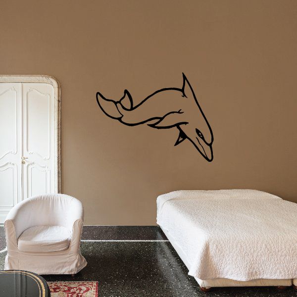 Image of Short Dive Dolphin Decal