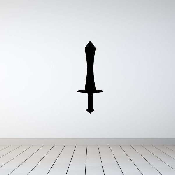 Shortsword decal featuring a black sword silhouette.