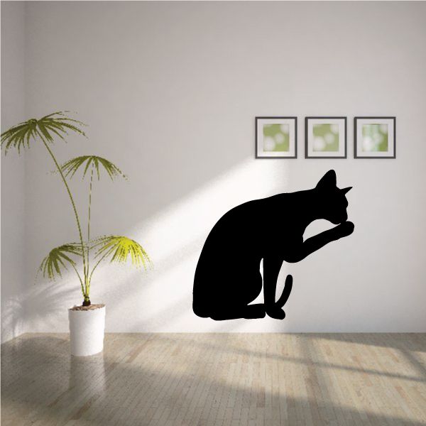 Image of Siamese Cat Grooming Decal