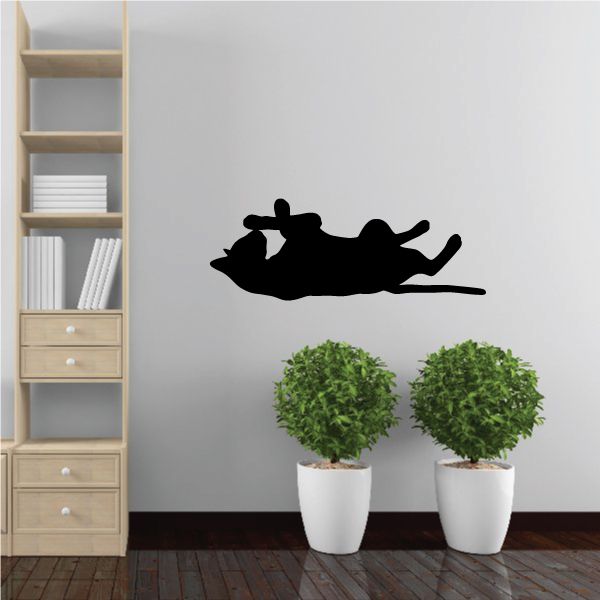 Image of Siamese Cat on Back Decal