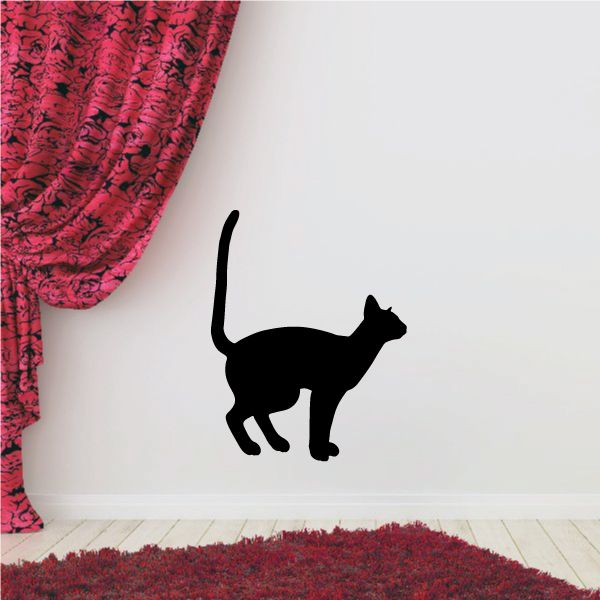 Image of Siamese Cat Standing Decal