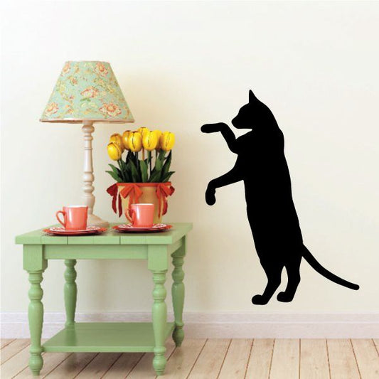 Image of Siamese Cat Standing Pawing Decal