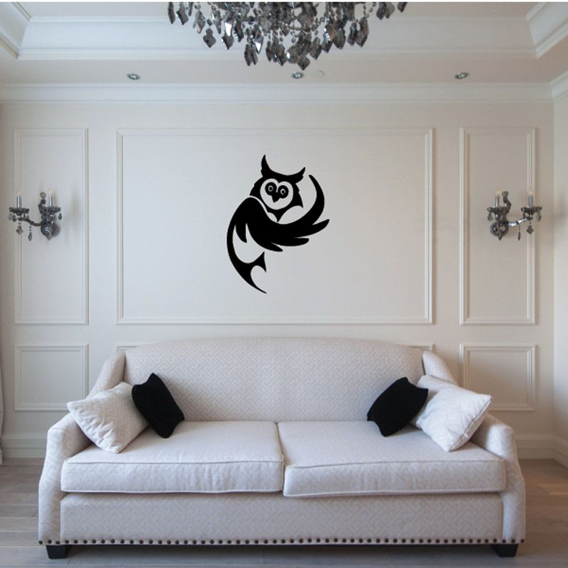 Image of Side Wing Owl Decal