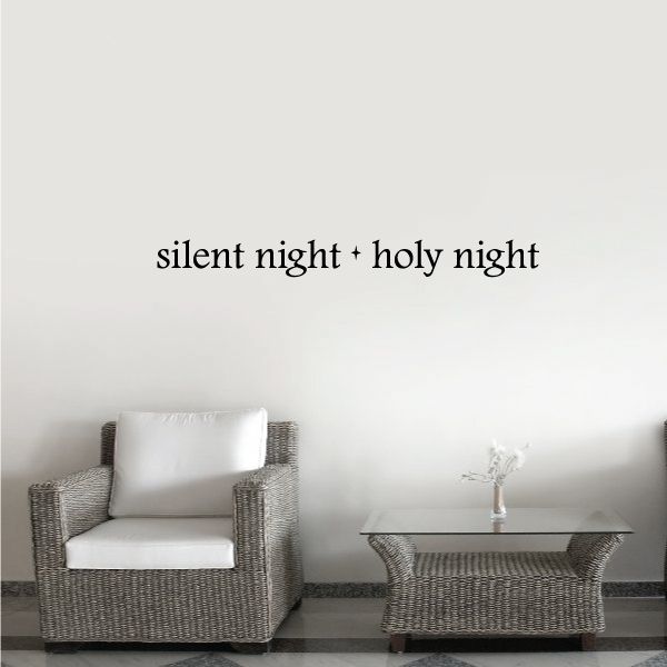 Image of Silent Night Holy Night Decal