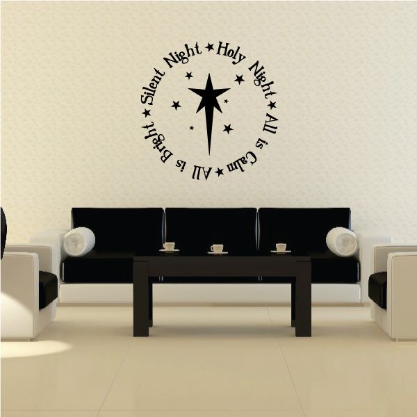 Image of Silent Night Quote Ring Decal