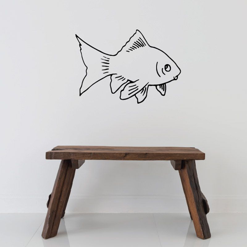 Image of Simon the Goldfish Decal