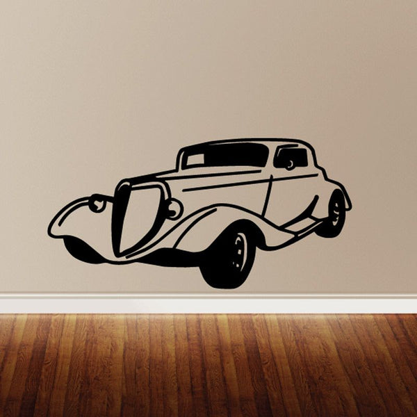 Black 1934 Ford car decal with detailed side profile