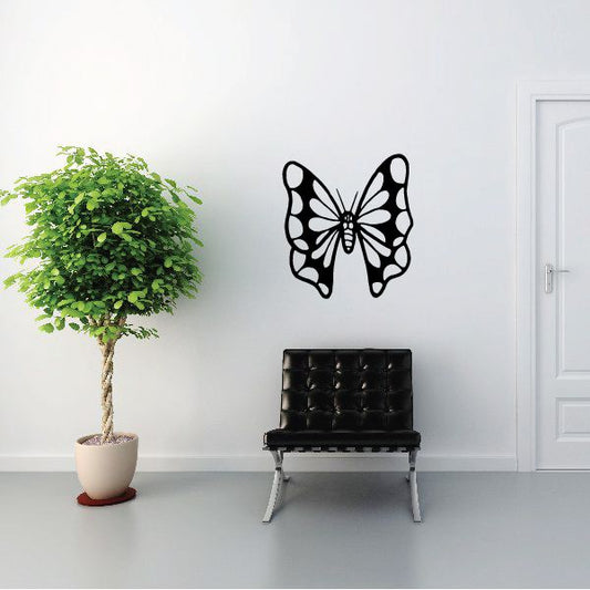 Image of Simple Art Deco Butterfly in Flight Decal