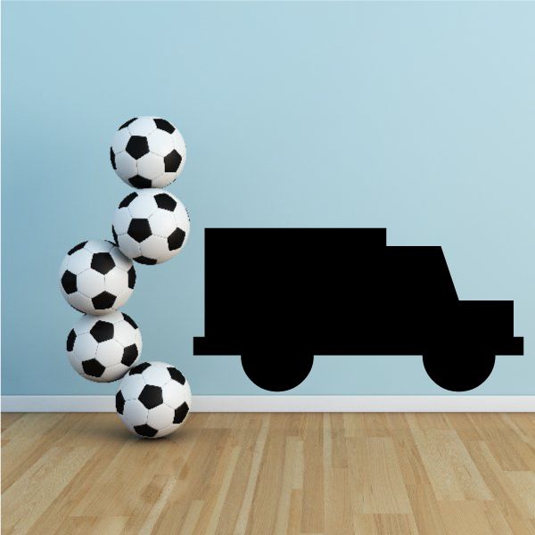 Image of Simple Boxed Truck Decal