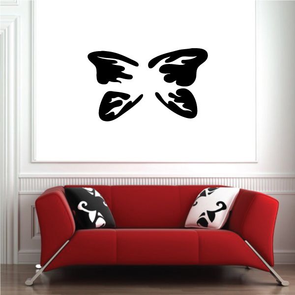 Image of Simple Decorative Butterfly Wings Decal