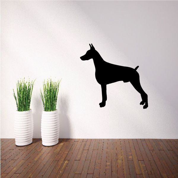 Image of Simple Doberman Pinscher Decal