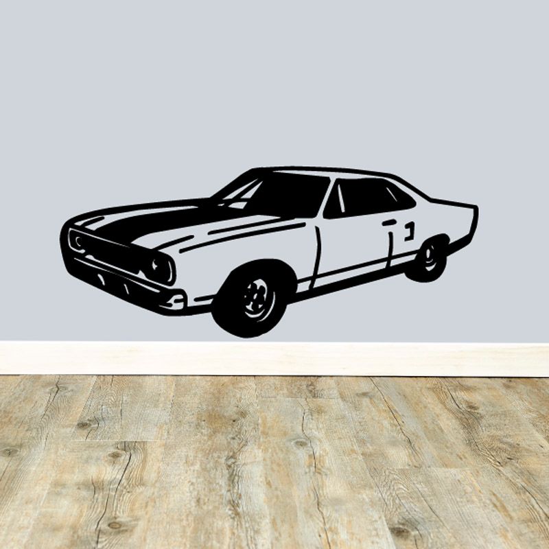 Image of Simple Dodge Muscle Car Decal