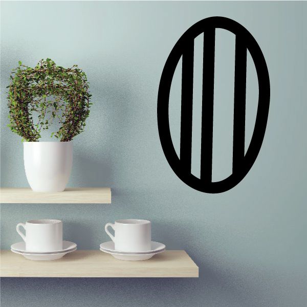 Image of Simple Easter Egg Stripes Decal