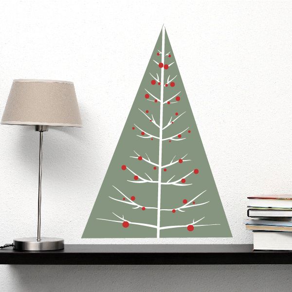 Image of Simple Elegant Christmas Tree Printed Decal