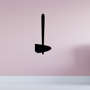 Simple hammer decal, black hammer icon