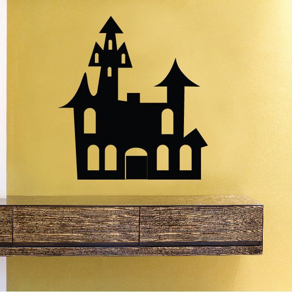 Image of Simple Haunted House Decal