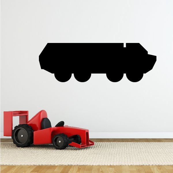 Image of Simple Long Transport Truck Decal