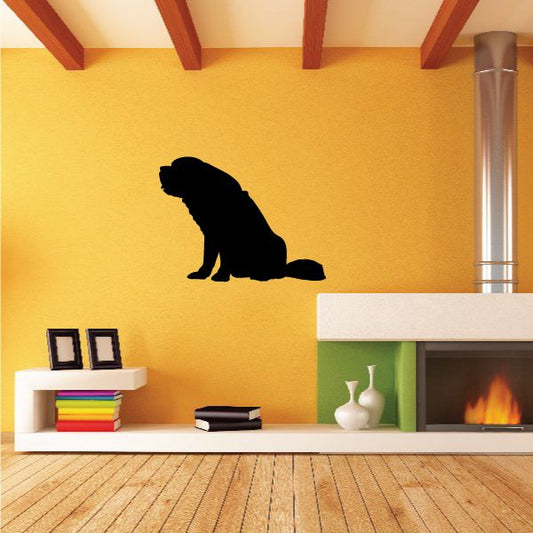 Image of Simple Sitting Saint Bernard Decal