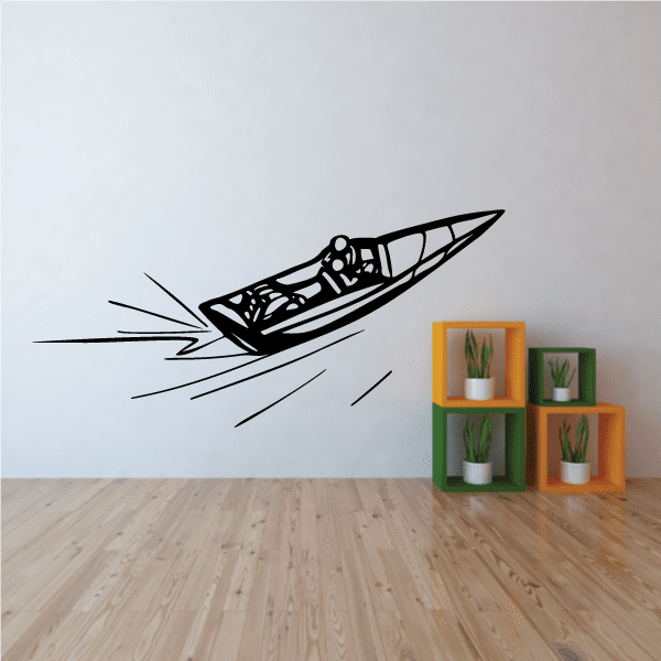 Image of Simple Speedboat Decal