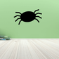 Black spider wall decal with simple web-style legs