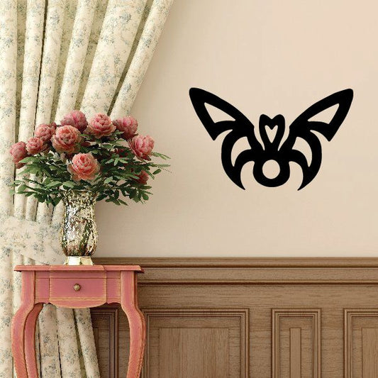 Image of Simple Thick Lined Modern Butterfly Decal