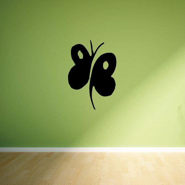 Image of Simple Two Stroke Butterfly Decal