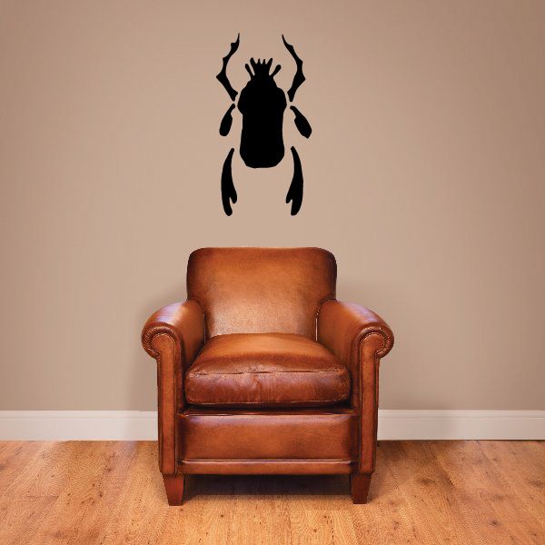 Image of Simple Upwards Tribal Beetle Decal