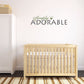 Simply ADORABLE wall decal with green script text and star logo accents
