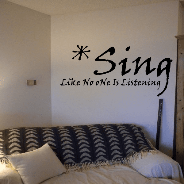 Image of Sing like no one is listening School Marching Band Drums Decal