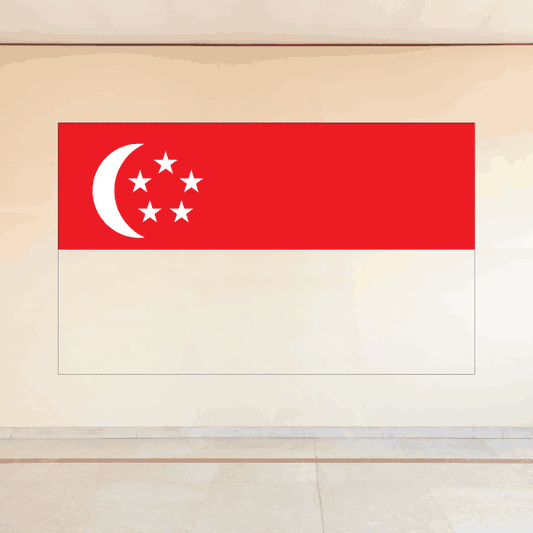 Image of Singapore Flag Sticker 