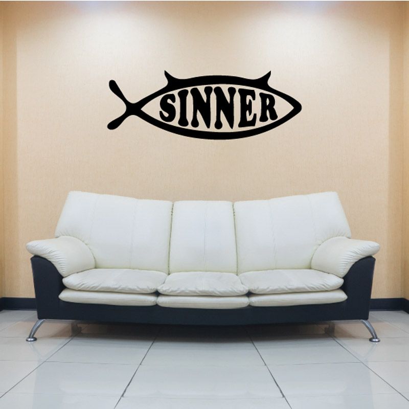 Image of Sinner Fish Decal