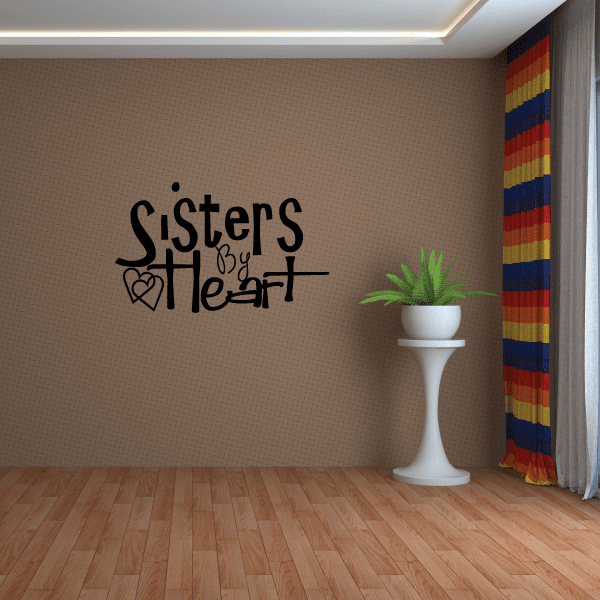 Image of Sisters by heart Wall Decal