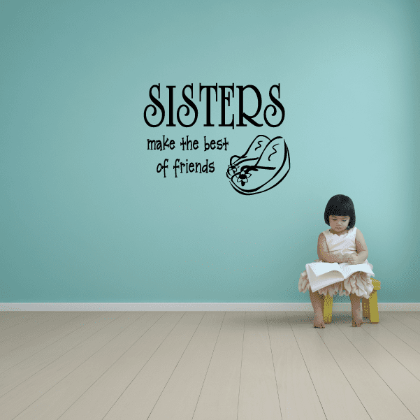 Image of Sisters make the best of friends Shoes Wall Decal