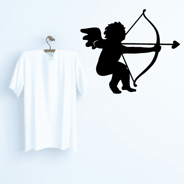 Image of Sitting Cupid Decal