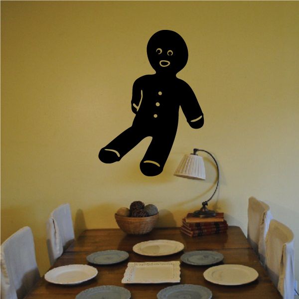 Image of Sitting Gingerbread Man Decal