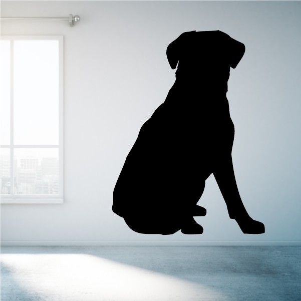 Image of Sitting Labrador Retriever Decal