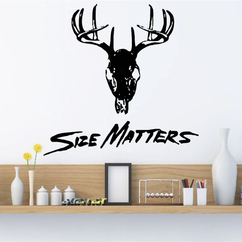 Image of Size matters Wall Decal - Vinyl Decal - Car Decal - DC0081