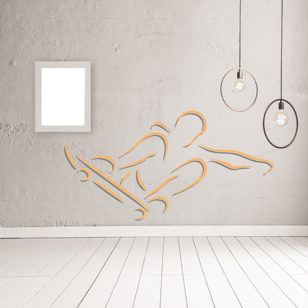 Image of Skateboarding Wall Decal - Vinyl Sticker - Car Sticker - Die Cut Sticker - CDSCOLOR006