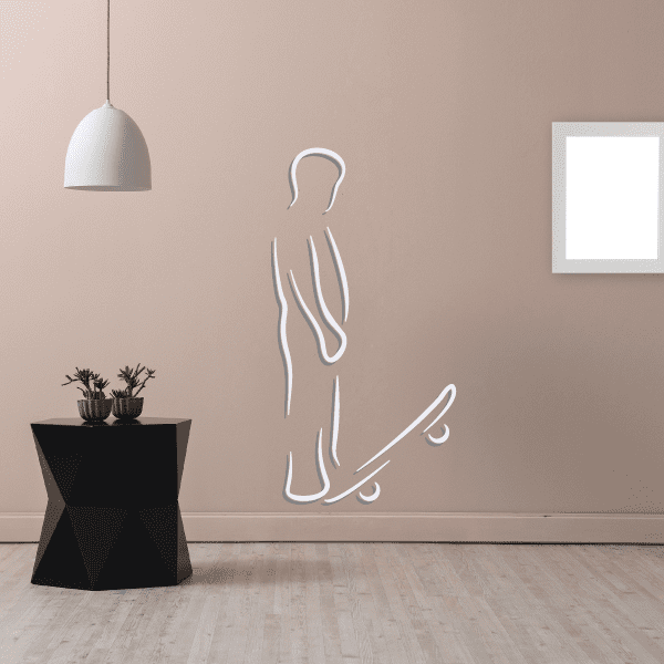 Image of Skateboarding Wall Decal - Vinyl Sticker - Car Sticker - Die Cut Sticker - CDSCOLOR010