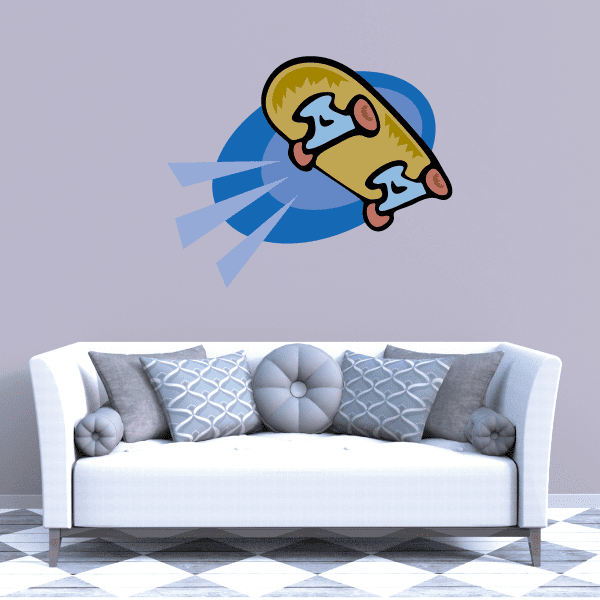 Image of Skateboarding Wall Decal - Vinyl Sticker - Car Sticker - Die Cut Sticker - CDSCOLOR033
