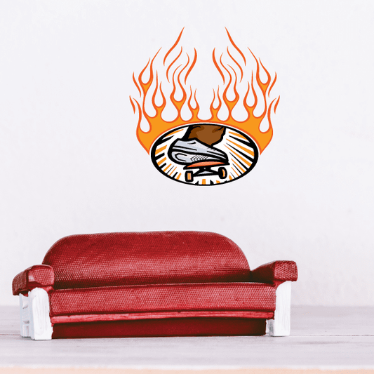 Image of Skateboarding Wall Decal - Vinyl Sticker - Car Sticker - Die Cut Sticker - CDSCOLOR036