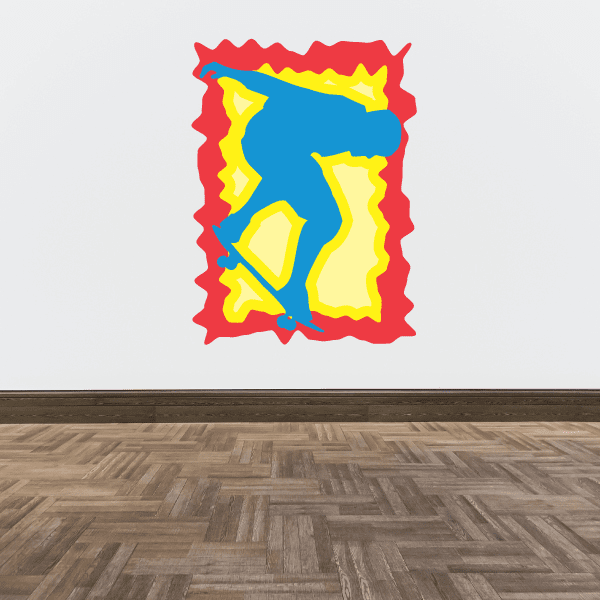 Image of Skateboarding Wall Decal - Vinyl Sticker - Car Sticker - Die Cut Sticker - CDSCOLOR038
