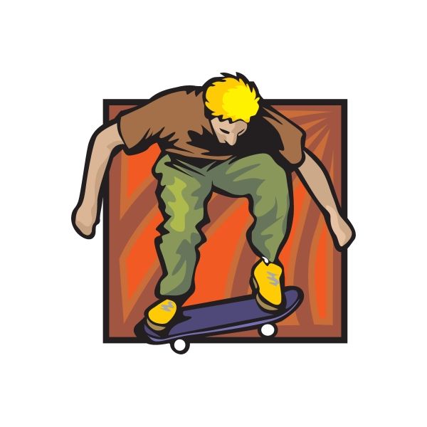 Image of Skateboarding Wall Decal - Vinyl Sticker - Car Sticker - Die Cut Sticker - DC 008