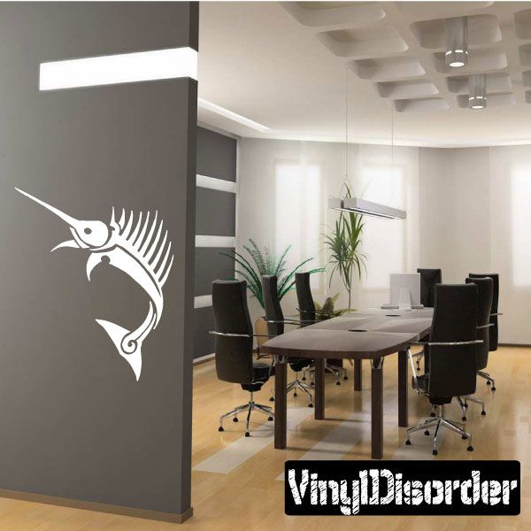 Image of Skeleton Spearfish Decal