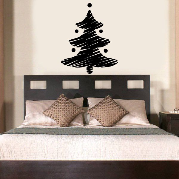 Image of Sketched Christmas Tree Decal