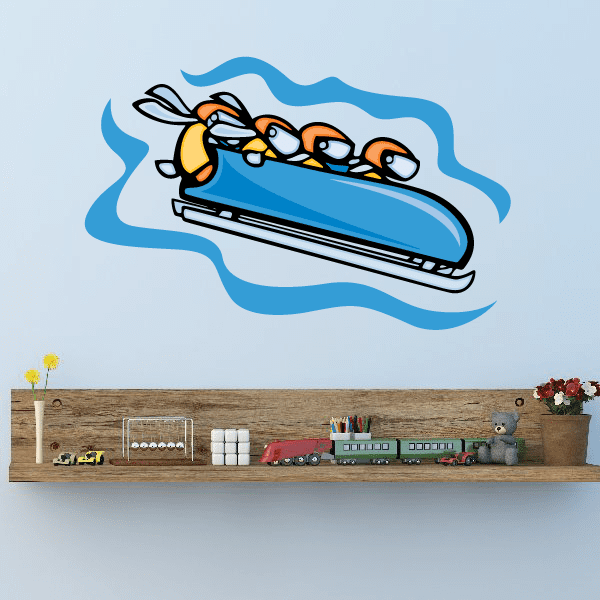 Image of Skiing Wall Decal - Vinyl Sticker - Car Sticker - Die Cut Sticker - CDSCOLOR001