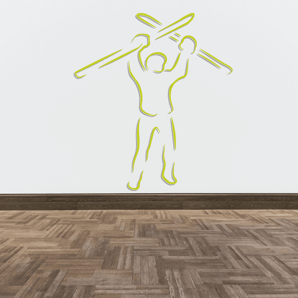 Image of Skiing Wall Decal - Vinyl Sticker - Car Sticker - Die Cut Sticker - CDSCOLOR090