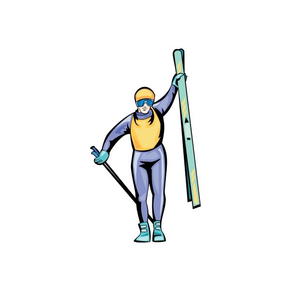 Image of Skiing Wall Decal - Vinyl Sticker - Car Sticker - Die Cut Sticker - DC 021