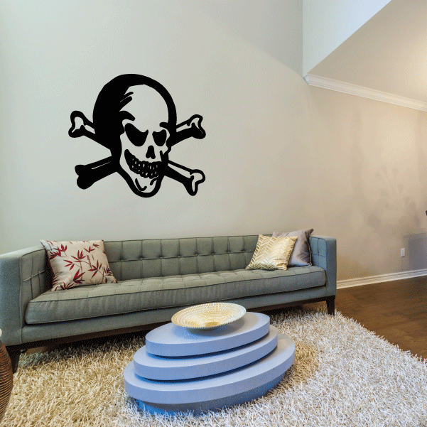 Image of Skull and Crossbones Decals