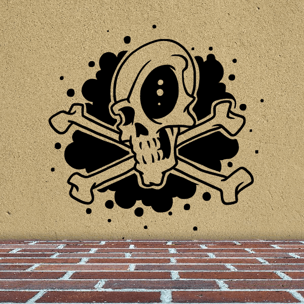 Image of Skull and Crossbones Decals